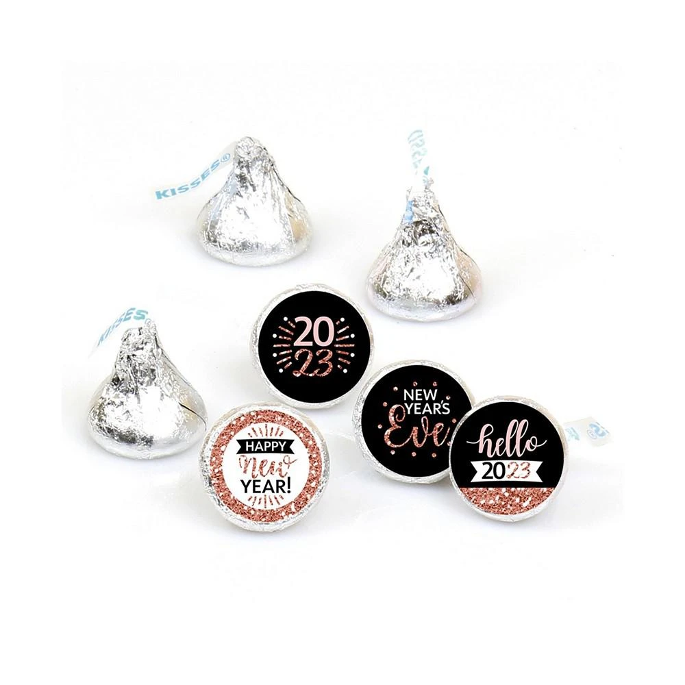 商品Big Dot of Happiness|Rose Gold Happy New Year - 2023 Round Candy Sticker Favors (1 sheet of 108),价格¥82,第1张图片