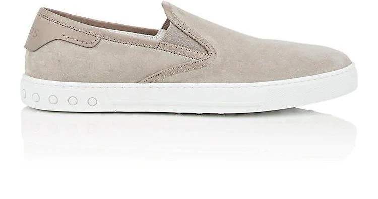 商品Tod's|Leather-Trimmed Suede Sneakers,价格¥2448,第1张图片