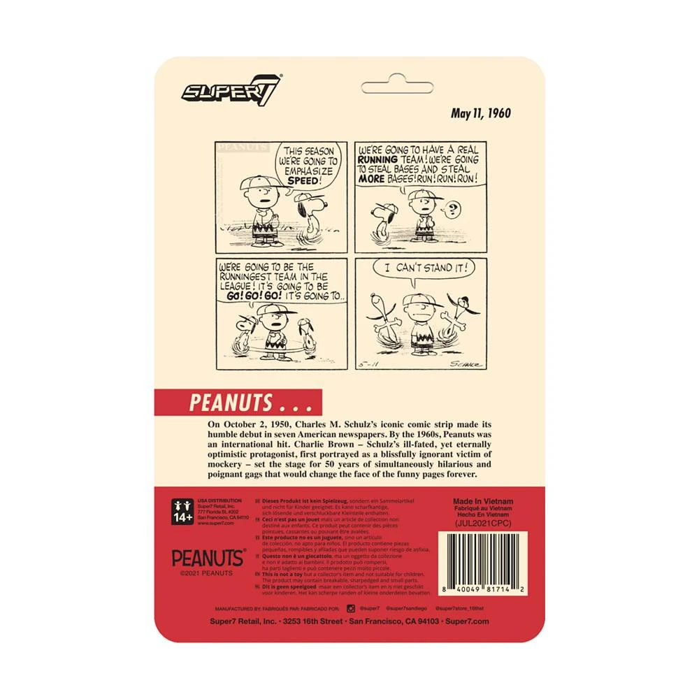 商品Super 7|Peanuts Snoopy Baseball Snoopy 3.75" ReAction Figure,价格¥150,第3张图片详细描述