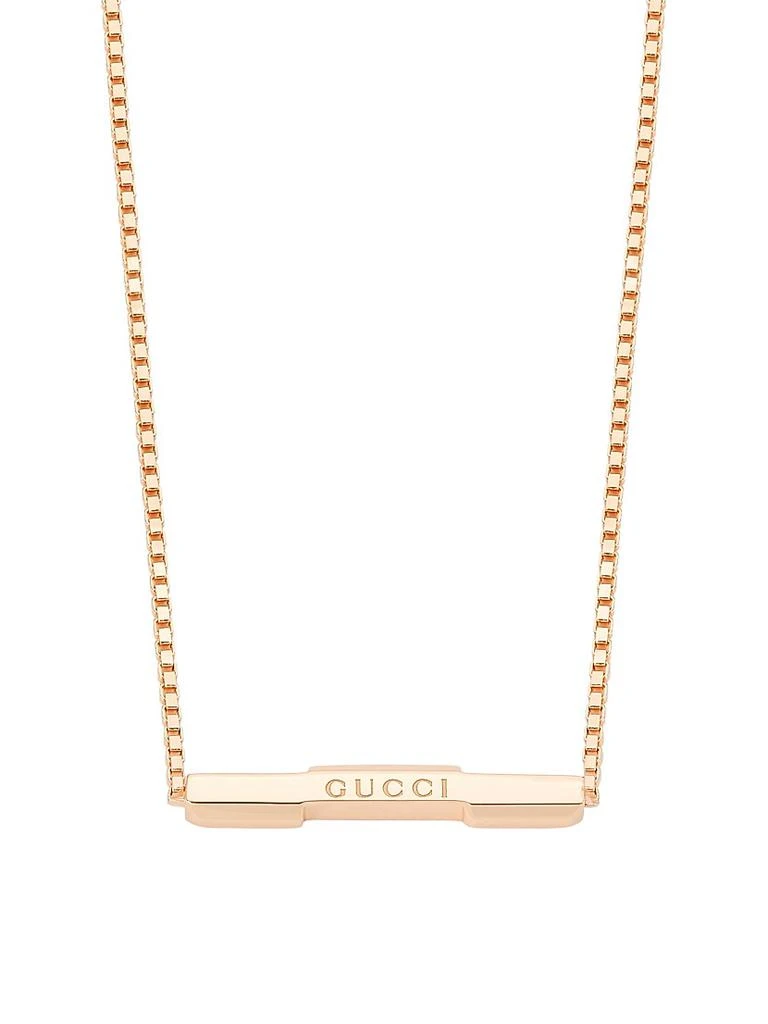 商品Gucci|Link To Love 18K Rose Gold Necklace,价格¥11152,第1张图片