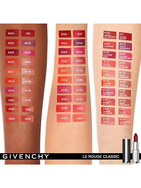 商品Givenchy|Le Rouge Satin Matte Lipstick,价格¥283,第2张图片详细描述