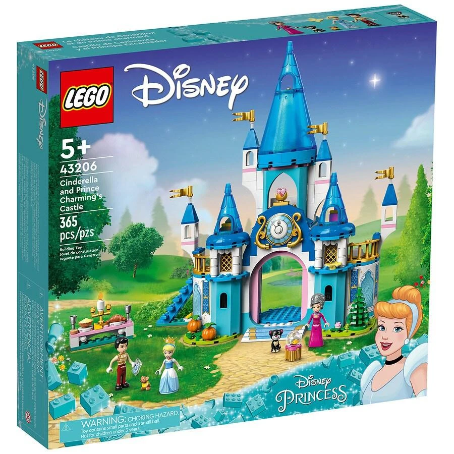 商品Lego Disney|Cinderella and Prince Charming's Castle 43206 365 piece LEGO Building Set,价格¥741,第5张图片详细描述