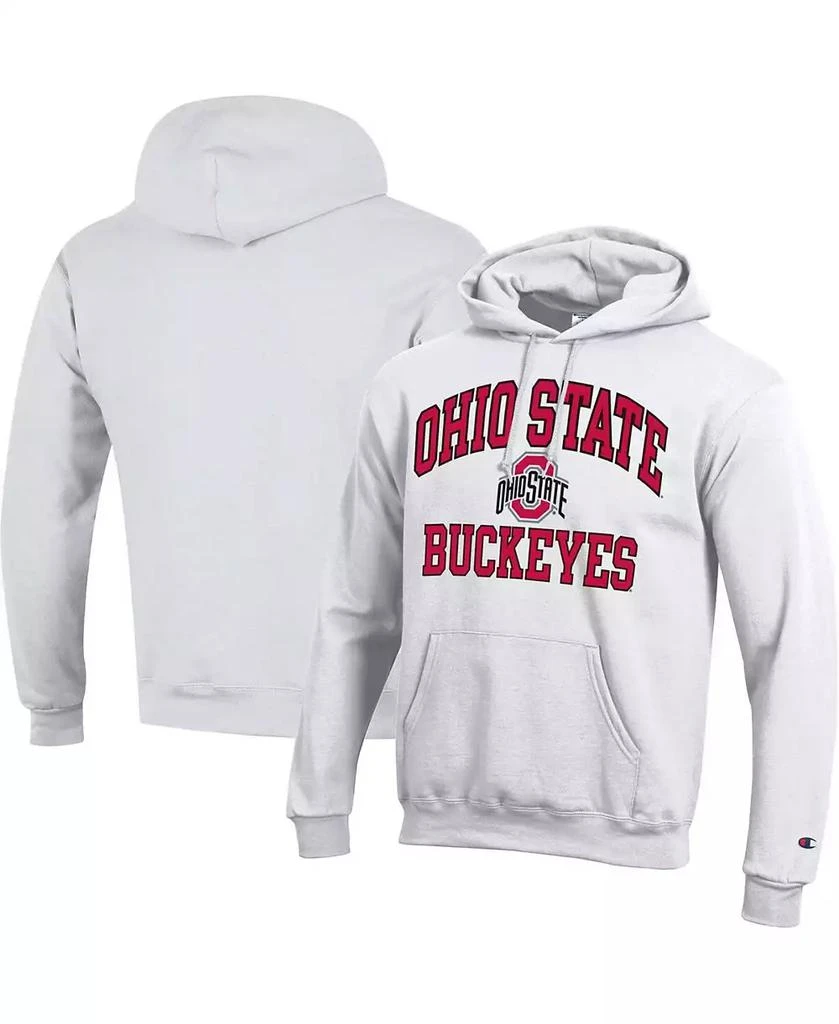 商品CHAMPION|Men's White Ohio State Buckeyes High Motor Pullover Hoodie,价格¥380,第1张图片