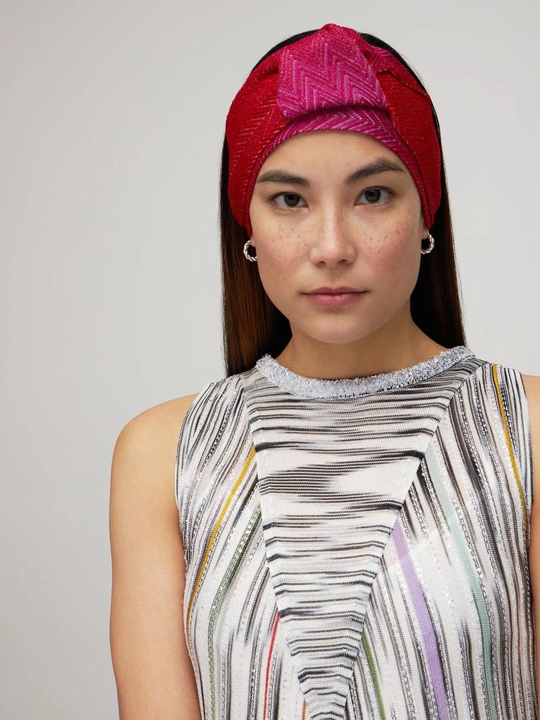 商品Missoni|Zig Zag Knit Viscose Headband,价格¥1920,第1张图片详细描述