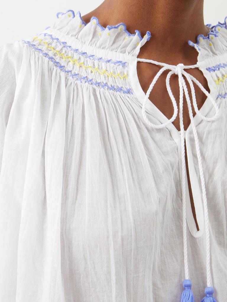 商品Thierry Colson|Vladia embroidered cotton blouse,价格¥1727,第6张图片详细描述