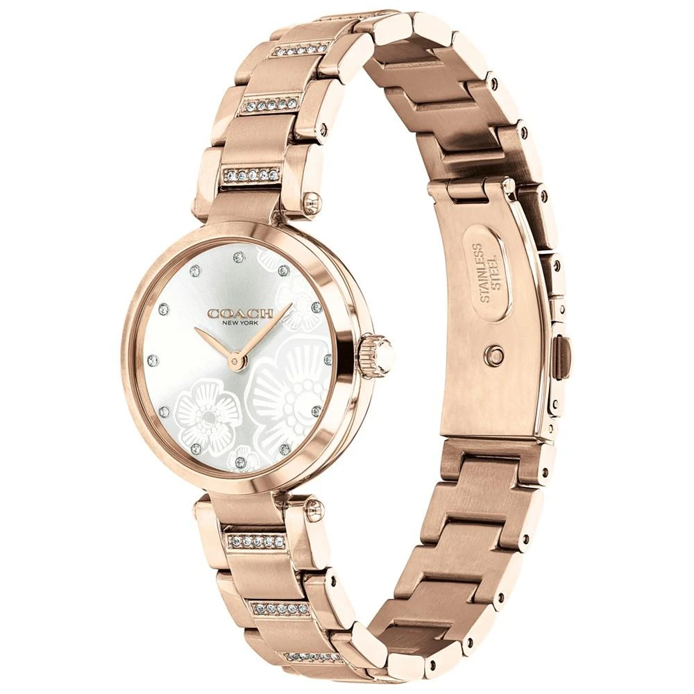 商品Coach|Women's Park Carnation Rose Gold-Tone Bracelet Watch 30mm,价格¥1662,第4张图片详细描述