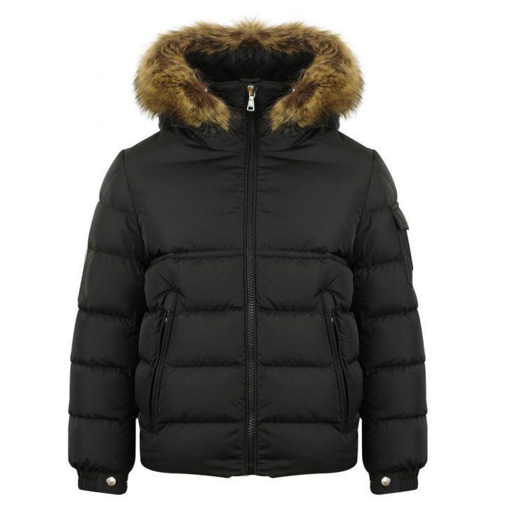 商品Moncler|Black Byron Hooded Jacket,价格¥4085-¥5240,第1张图片