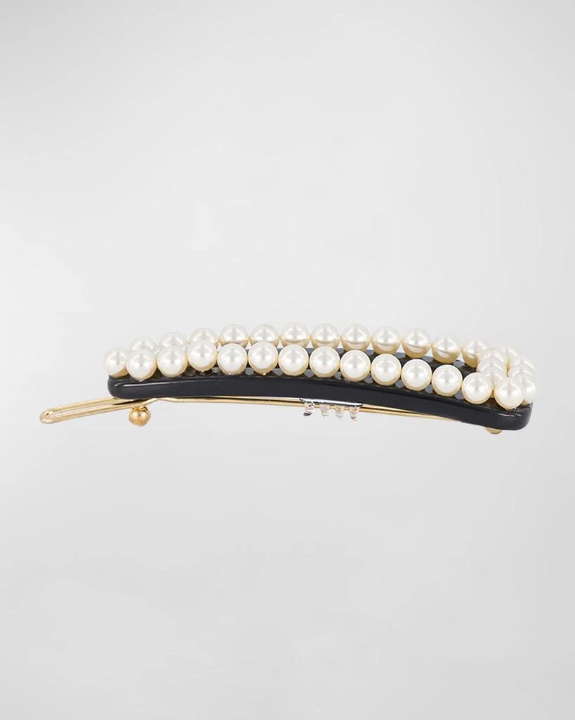 商品Alexandre de Paris|Swarovski Pearly Side Barrette,价格¥768,第3张图片详细描述