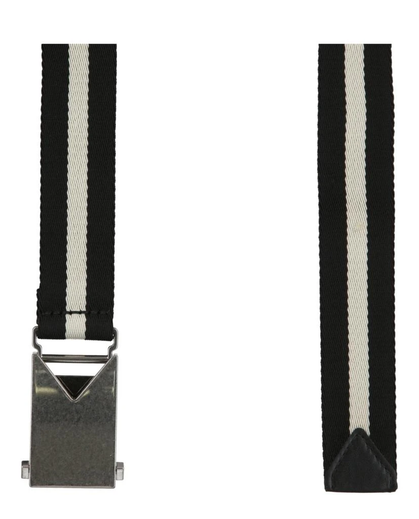 商品Bottega Veneta|Striped Slide Buckle Belt,价格¥736,第2张图片详细描述