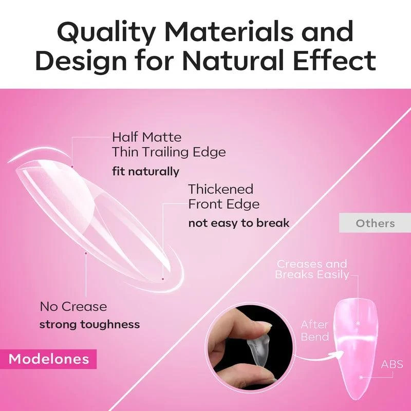 商品[国内直发] MODELONES|Almond&Square Soft Nail Tips,价格¥118,第3张图片详细描述
