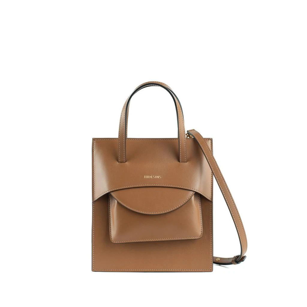 商品Hidesins|Hidesins Caramel Leather Flap J Bag,价格¥1846,第1张图片