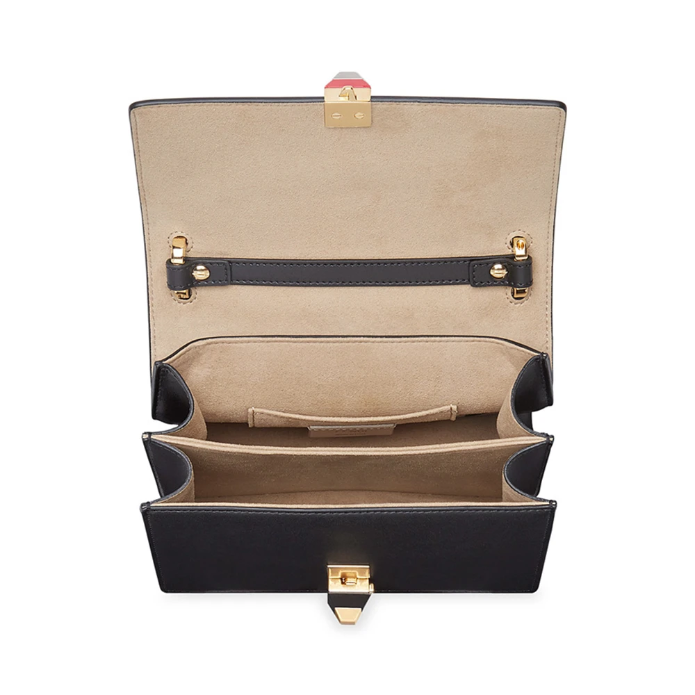 Fendi 芬迪 女士黑褐色拼接斜挎包 8M0381-A5TY-F13WB 商品
