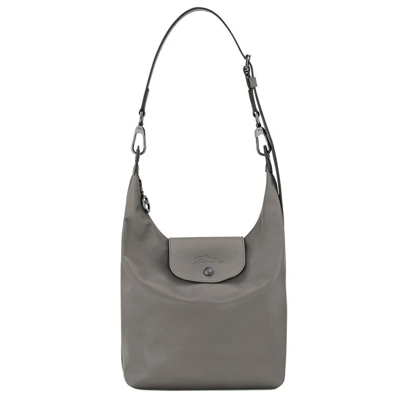 商品Longchamp|【预售3-7天】Longchamp/珑骧 女士灰褐色牛皮单肩包,价格¥4208,第1张图片