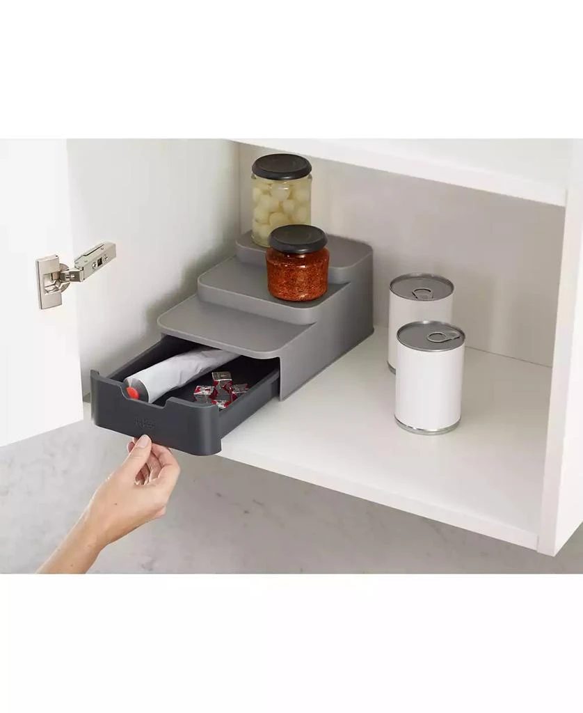 商品Joseph Joseph|CupboardStore Compact Tiered Organizer with Drawer,价格¥166,第1张图片