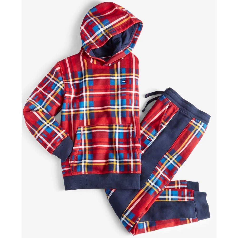 商品Tommy Hilfiger|Big Boys Tonal Argyle Hoodie,价格¥313,第4张图片详细描述