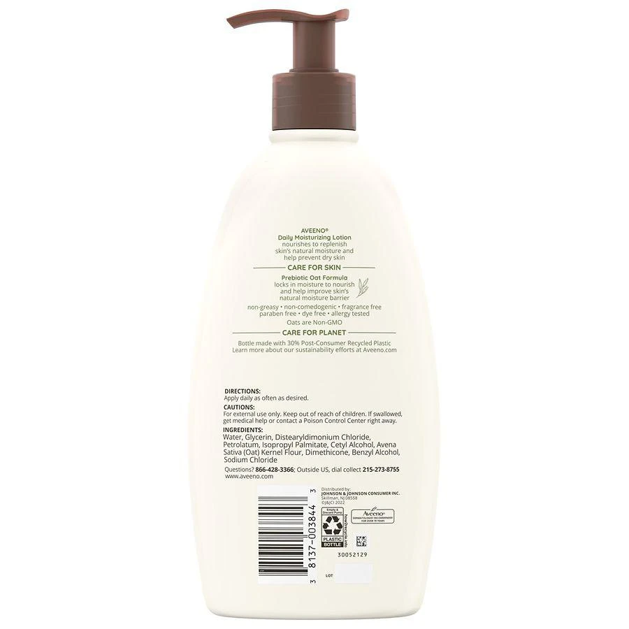商品Aveeno|Daily Moisturizing Lotion with Oat for Dry Skin Fragrance-Free,价格¥109,第3张图片详细描述