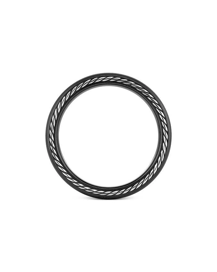 商品David Yurman|Men's Streamline® Band Ring in Black Titanium, 6mm,价格¥3188,第2张图片详细描述