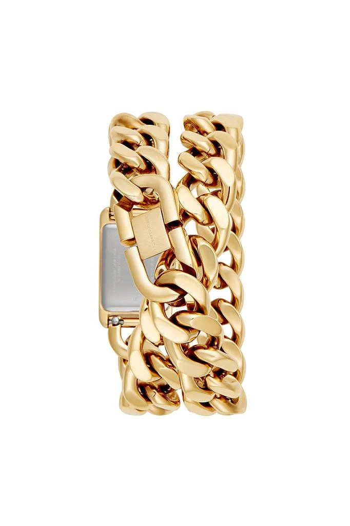 商品Rebecca Minkoff|Moment金色配表链腕表，19x30MM,价格¥2033,第2张图片详细描述