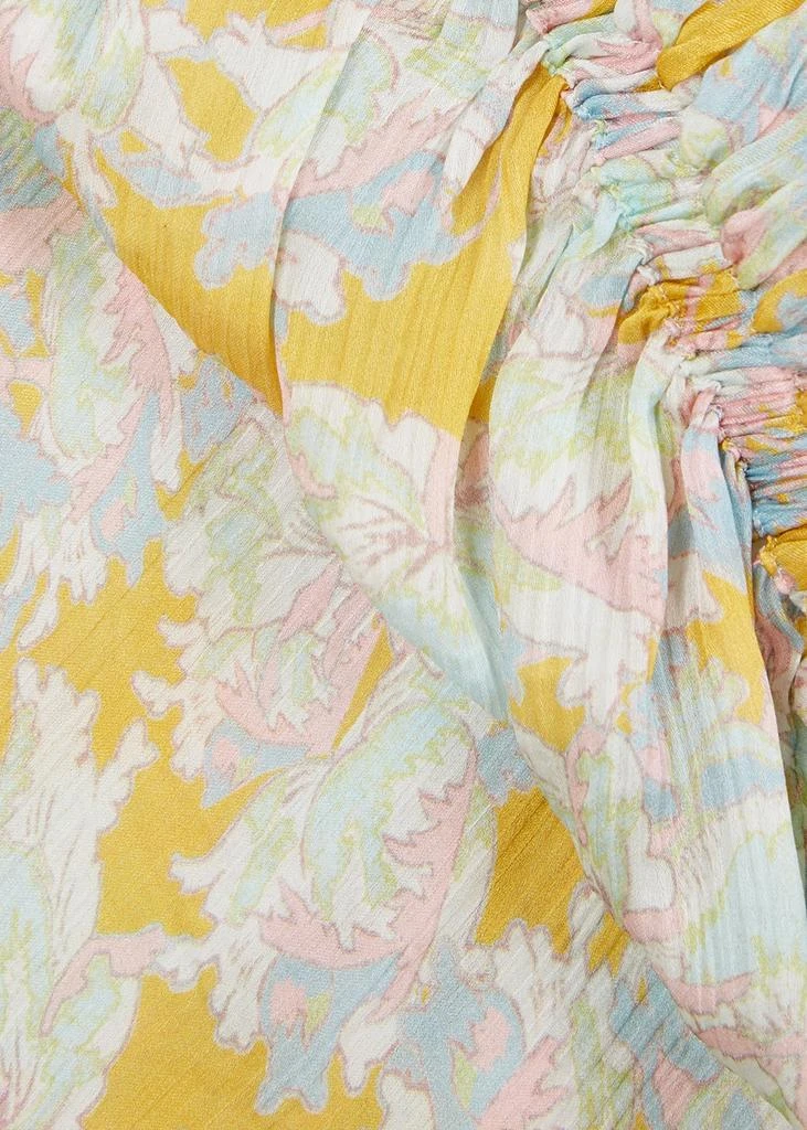 商品Vince|Floral-print silk-georgette blouse,价格¥3071,第5张图片详细描述