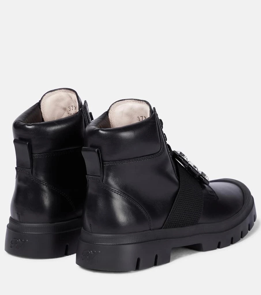 商品Roger Vivier|Viv Desert leather ankle boots,价格¥11380,第3张图片详细描述