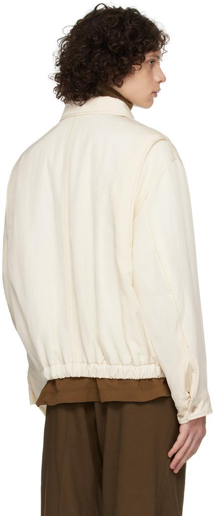 商品Lemaire|Off-White Spread Collar Bomber Jacket,价格¥10396,第5张图片详细描述