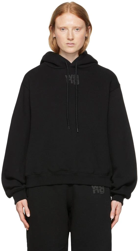 商品Alexander Wang|Black Cotton Hoodie,价格¥1848,第1张图片