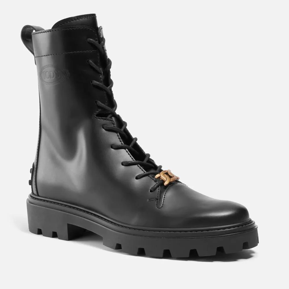 商品Tod's|Tod's Women's Gomma Leather Lace-Up Boots,价格¥7577,第2张图片详细描述