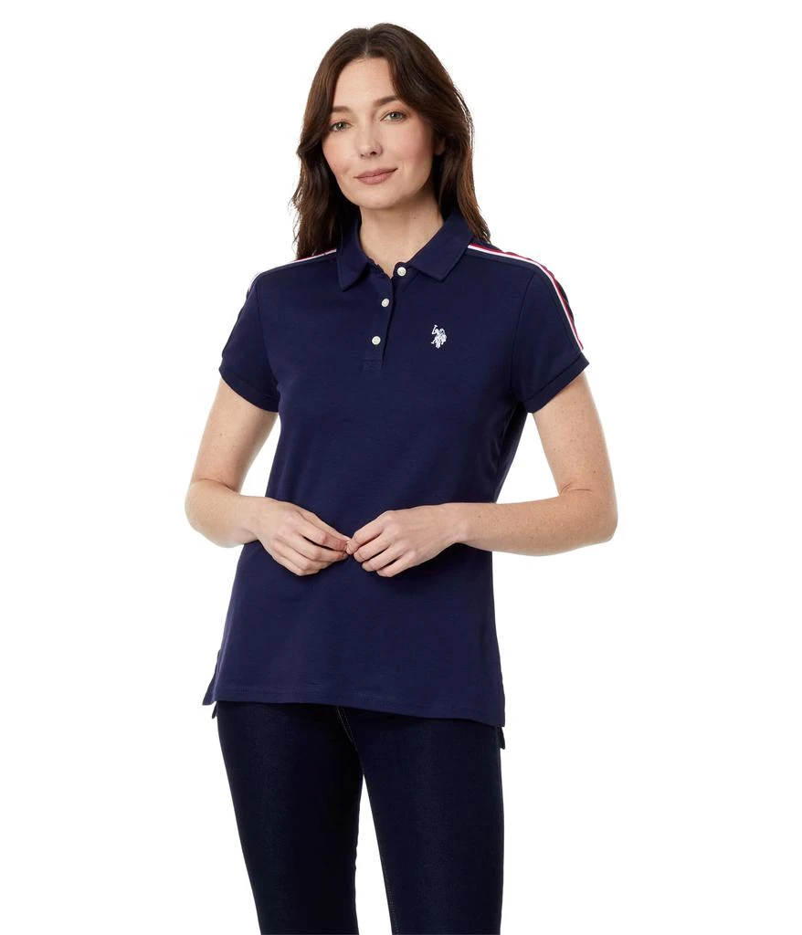 商品U.S. POLO ASSN.|Shoulder Stripe Polo Shirt,价格¥136-¥166,第1张图片