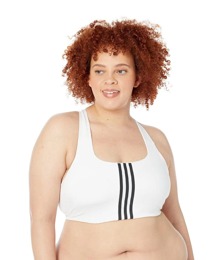 商品Adidas|Plus Size Training Medium Support Better 3-Stripes Bra,价格¥305,第1张图片