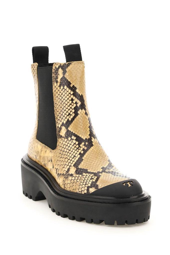 商品Tory Burch|PYTHON-PRINTED LEATHER CHELSEA BOOTS,价格¥2099,第6张图片详细描述