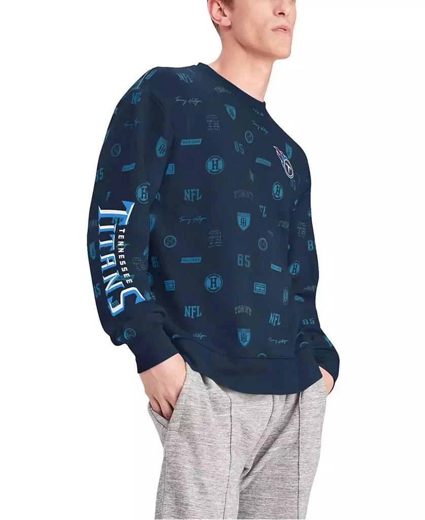 商品Tommy Hilfiger|Men's Navy Tennessee Titans Reid Graphic Pullover Sweatshirt,价格¥449,第2张图片详细描述