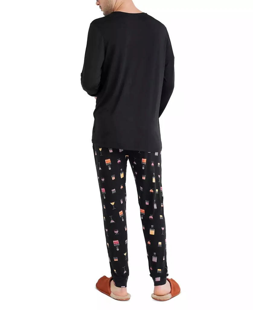 商品SAXX|Men's Snooze Relaxed-Fit Heathered Long-Sleeve Sleep T-Shirt,价格¥213,第5张图片详细描述