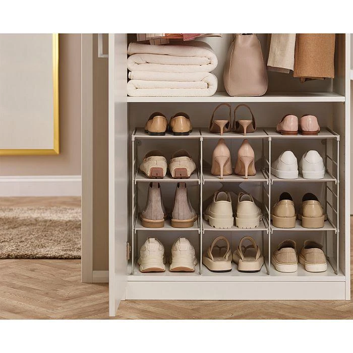 商品Joseph Joseph|Level Plus Adjustable Shoe Rack, Stores 12 Pairs,价格¥418,第3张图片详细描述