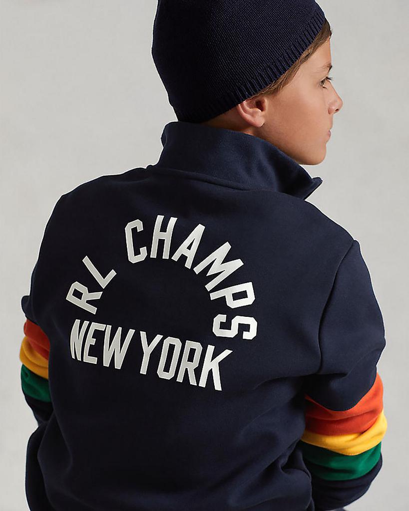 Boys' Logo Double Knit Quarter Zip Sweatshirt - Little Kid, Big Kid商品第2张图片规格展示