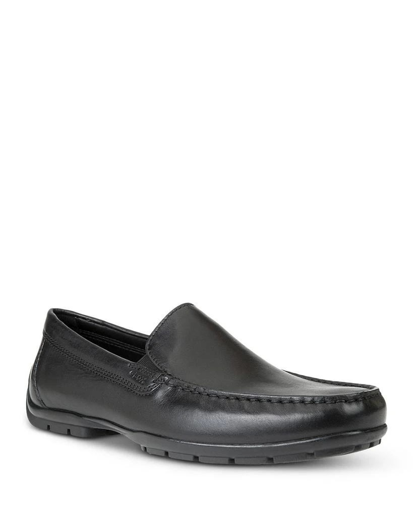 商品Geox|Men's Moner 2 Fit Leather Moc Toe Loafers,价格¥1248,第1张图片