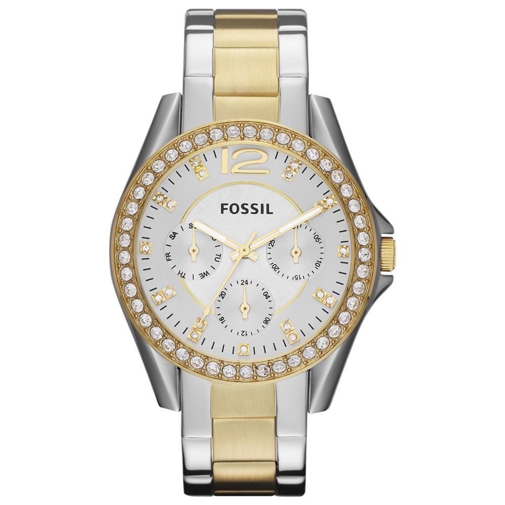 商品Fossil|Women's Riley Two Tone Stainless Steel Bracelet Watch 38mm,价格¥524,第1张图片