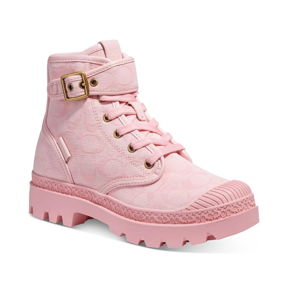 商品Coach|Women's Trooper Lace-up Runway Booties,价格¥927,第1张图片