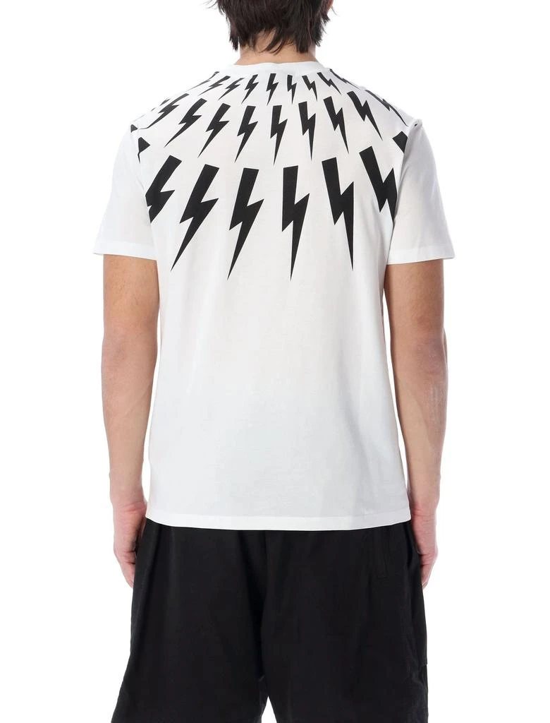 商品Neil Barrett|Neil Barrett Thunderbolt Print Crewneck T-Shirt,价格¥1356,第4张图片详细描述