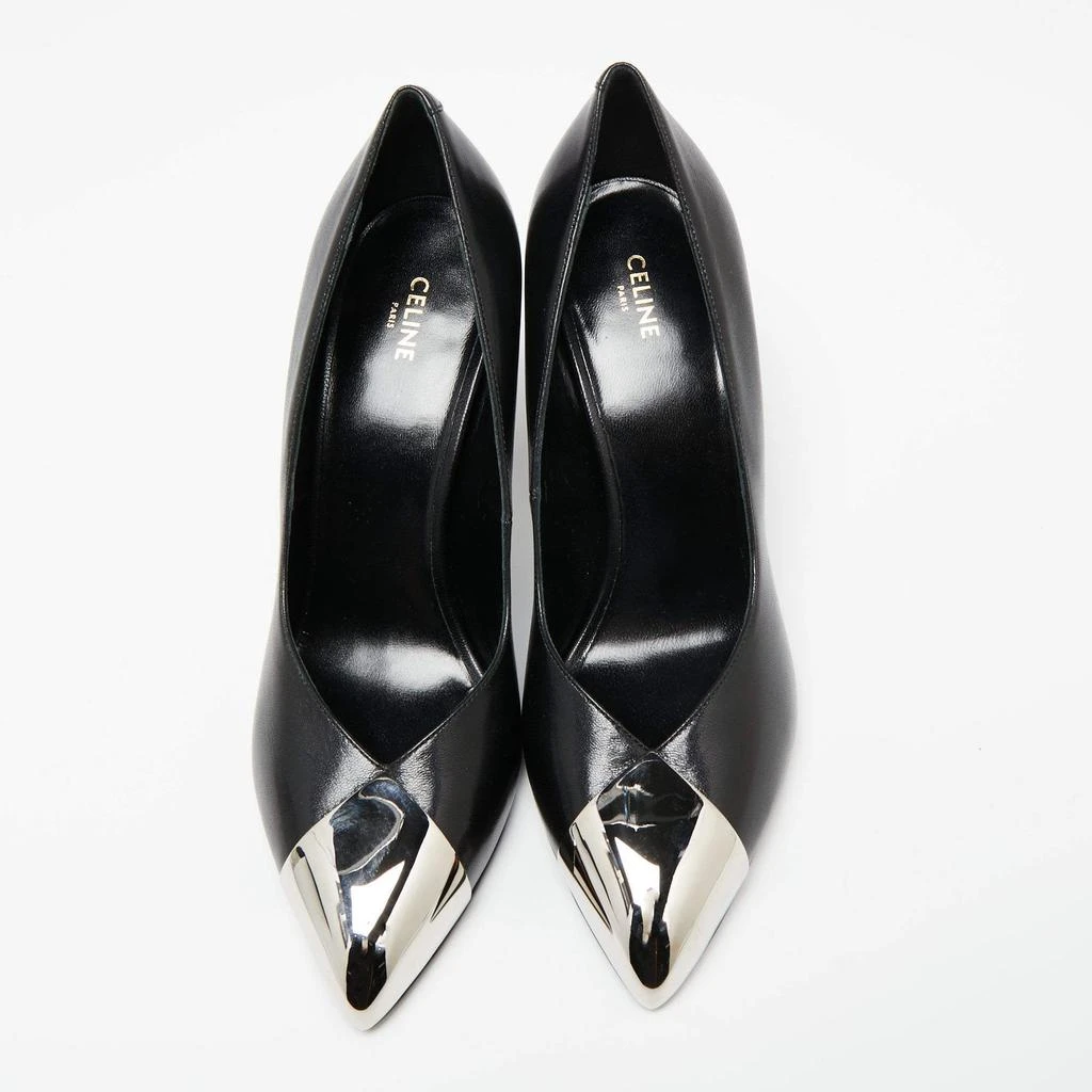 商品Celine|Celine Black Leather Pointed Toe Pumps Size 37,价格¥2606,第3张图片详细描述
