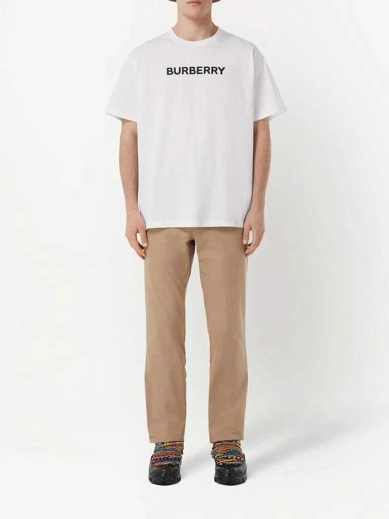 商品Burberry|WHITE COTTON T-SHIRT,价格¥3145,第5张图片详细描述
