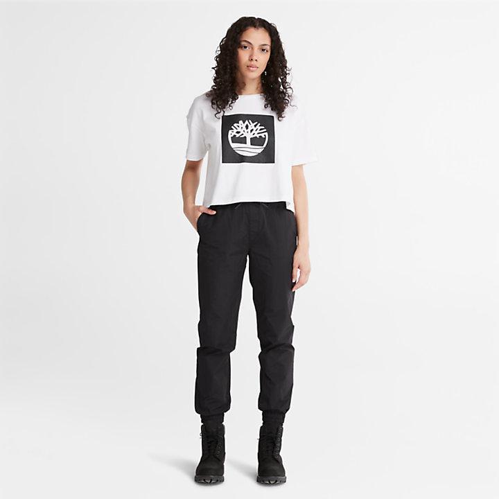 商品Timberland|Cropped Logo T-Shirt for Women in White,价格¥272,第5张图片详细描述