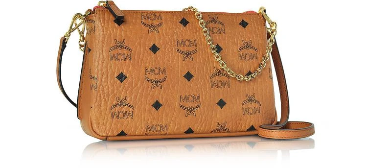 商品MCM|Millie Visetos 干邑色中号拉链斜挎包,价格¥3276,第2张图片详细描述