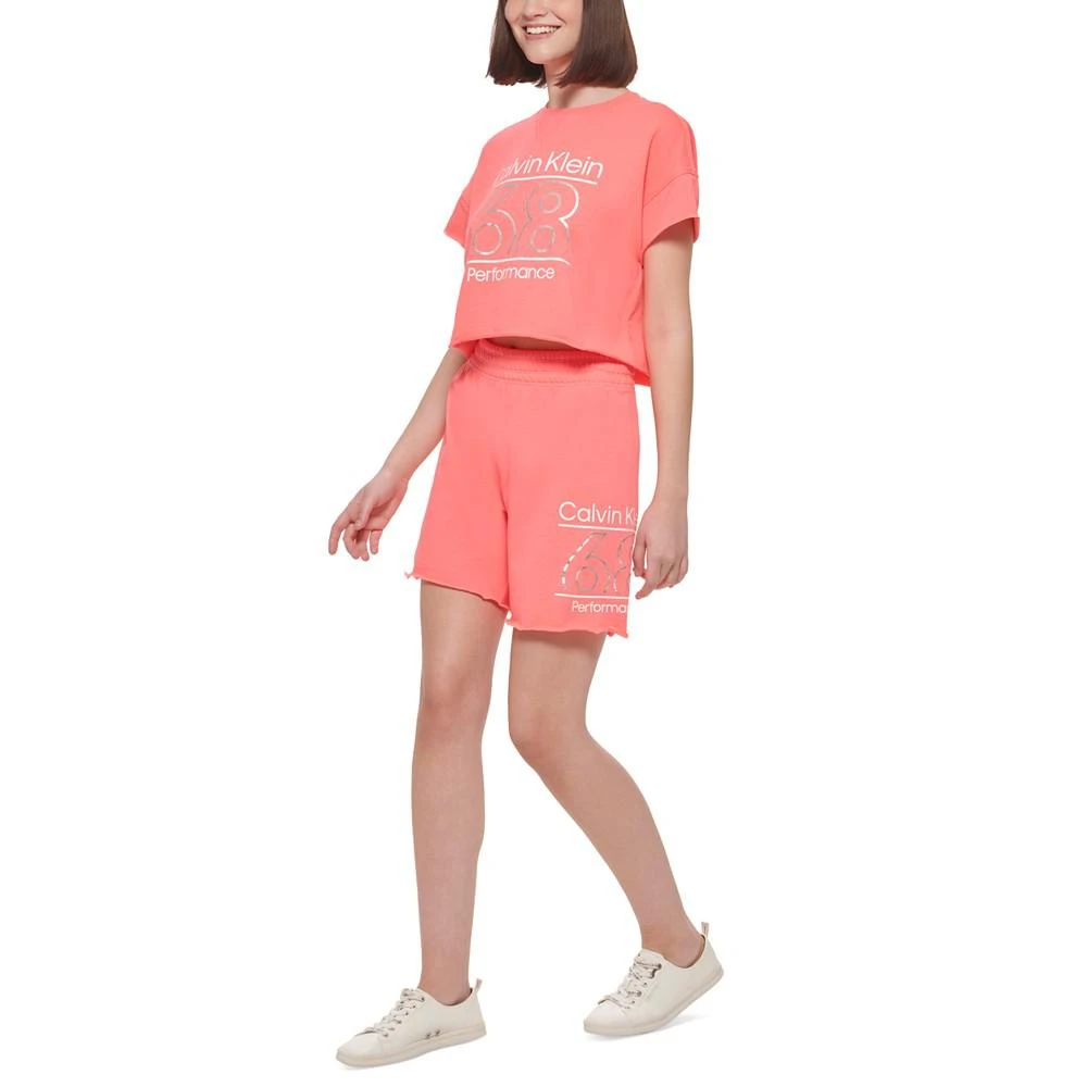 商品Calvin Klein|Women's Cropped Logo T-Shirt,价格¥112,第1张图片