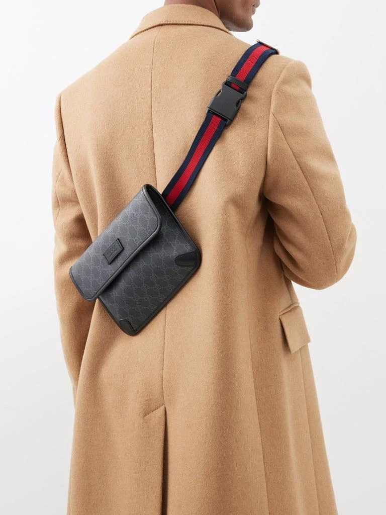 商品Gucci|GG-logo coated-canvas belt bag,价格¥9098,第2张图片详细描述