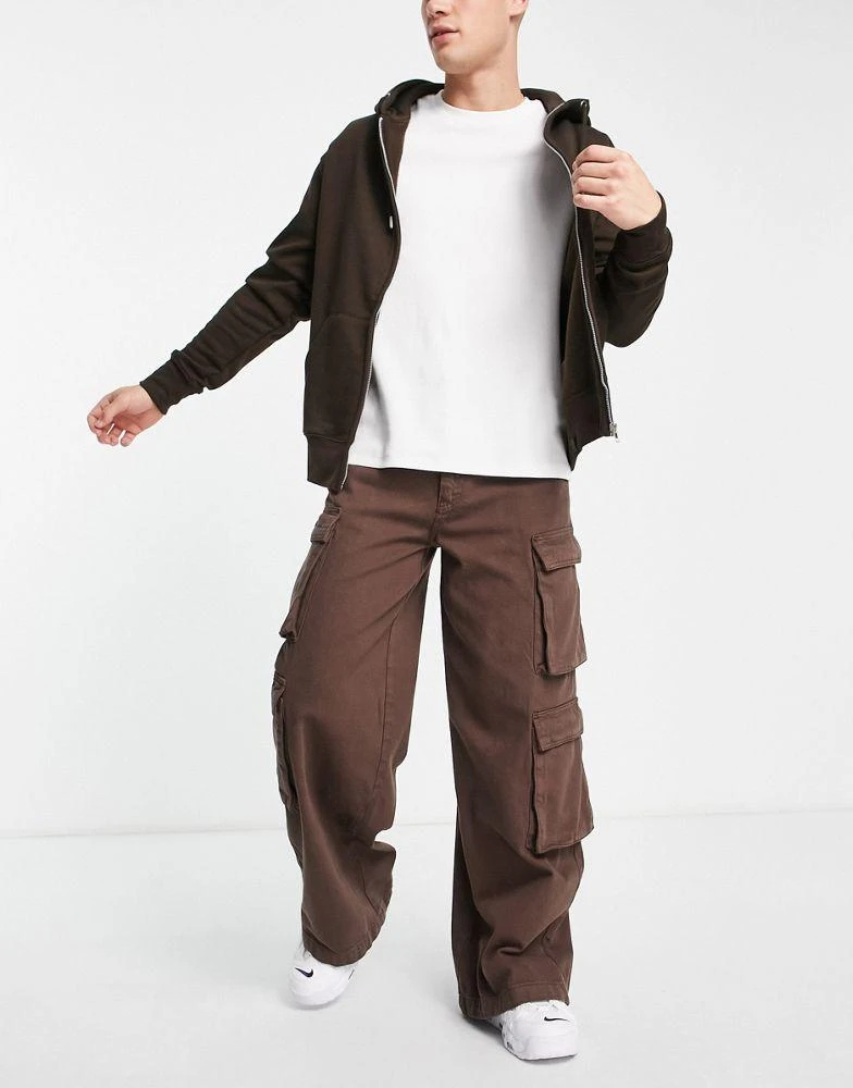 商品The Ragged Priest|The Ragged Priest explorer cargo jeans in brown,价格¥658,第4张图片详细描述