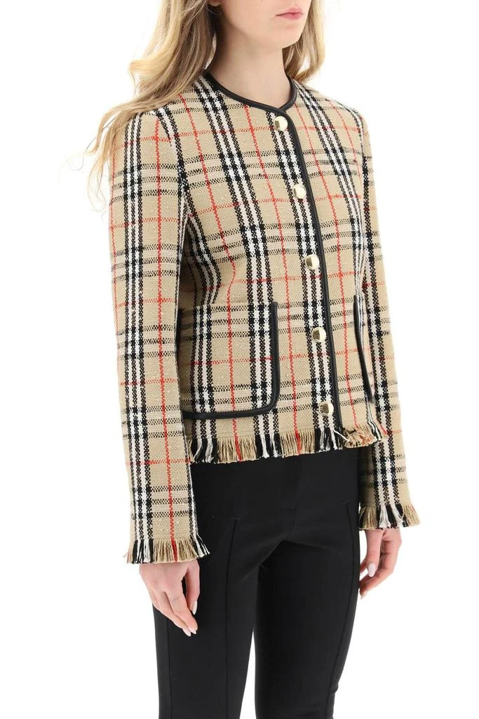 商品Burberry|VINTAGE CHECK BOUCLÉ JACKET,价格¥9888,第3张图片详细描述