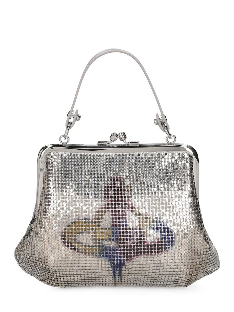 VIVIENNE WESTWOOD | Granny Frame Metallic Top Handle Bag 2590.76元 商品图片