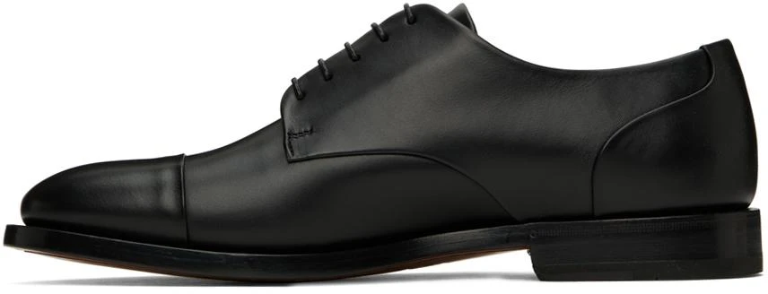 商品Salvatore Ferragamo|Black Perforated Derbys,价格¥3569,第3张图片详细描述