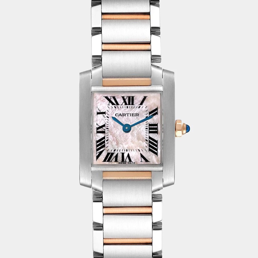 Cartier Tank Francaise Steel Rose Gold MOP Ladies Watch W51027Q4 20.0 x 25.0 mm 商品