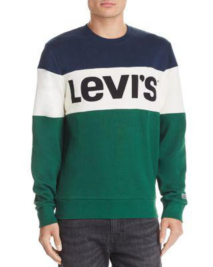 商品Levi's|Color-Block Logo-Embroidered Sweatshirt,价格¥223,第1张图片